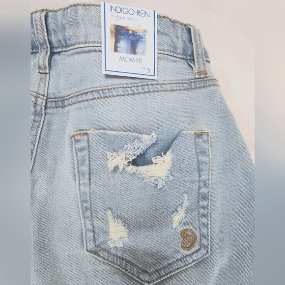 NWT Indigo Rein Mom Fit Jeans Juniors Size 3 - Picture 4 of 4